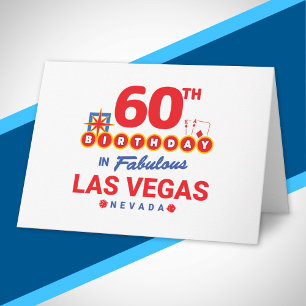 Las Vegas Geburtstagsfeier - 60. Geburtstag in Veg Karte