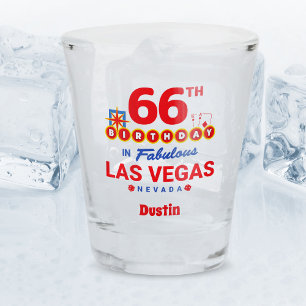 Las Vegas Geburtstagsfeier - 66. Geburtstag Schnapsglas