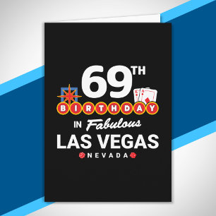 Las Vegas Geburtstagsfeier - 69. Geburtstag in Veg Karte