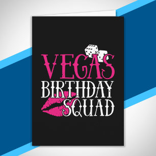 Las Vegas Geburtstagsfeier Gruppen-Geschenk Vegas  Karte
