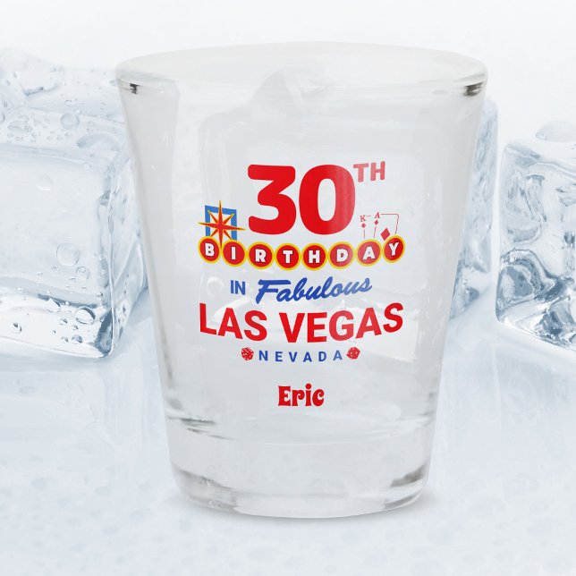 Las Vegas Geburtstagsparty - 30. Geburtstag Schnapsglas (Von Creator hochgeladen)