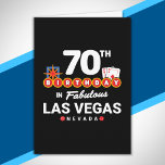 Las Vegas Geburtstagsparty - 70. Geburtstag in Veg Karte<br><div class="desc">Planen Sie Ihren 70. Geburtstag in Vegas? Das Welcome to Las Vegas signiert style design ist die perfekte Möglichkeit für einen 70-jährigen mit einer Geburtstagsparty in Vegas zu feiern! Ideal für einen Mädchenausflug oder eine Geburtstagskolade, die nach Vegas zu einem Wochenende- oder Urlaubsaufenthalt kommt. Die Sehenswürdigkeit "70. Geburtstag in Fabulous...</div>