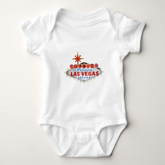 Las Vegas Geschenke Baby Strampler (Vorderseite)
