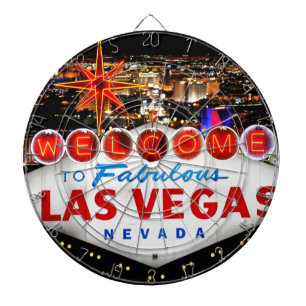 Las Vegas Geschenke Dartscheibe
