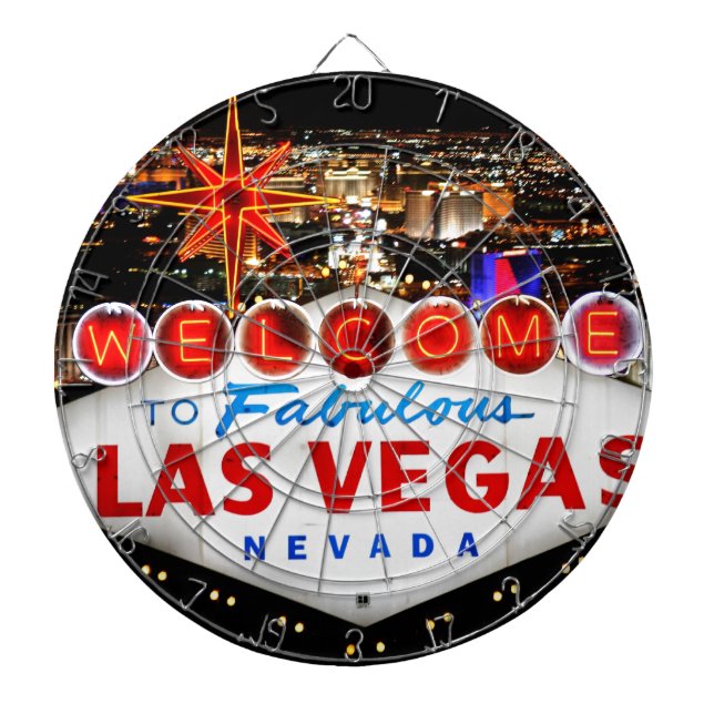 Las Vegas Geschenke Dartscheibe (vorne)