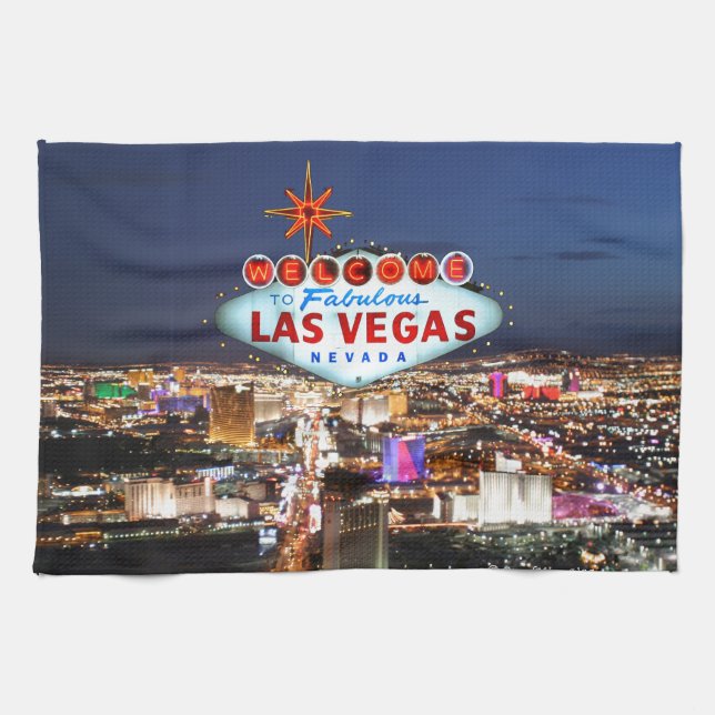 Las Vegas Geschenke Geschirrtuch (Horizontal)