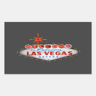 Las Vegas Geschenke Rechteckiger Aufkleber