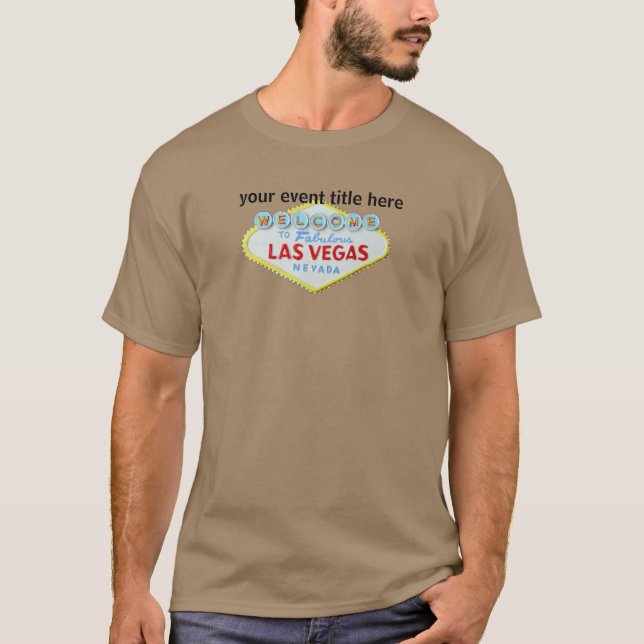 Las Vegas-Gewohnheits-besondere Anlässe T-Shirt (Vorderseite)