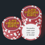 Las Vegas Girl Pokerchips<br><div class="desc">* Crap Tisch Hintergrund mit Neon Lights 'Las Vegas Girl' - ein echtes Gamblers Delight ! * Nett als Begrüßungsgeschenk, Hochzeitsgeschenke oder personalisiertes Hochzeitsgeschenk von Las Vegas für Ihre Hochzeitsfeier Crew. * Poker-Chips haben neun Farboptionen. * Ändern Sie die Hintergrundfarbe (schwarz) in eine Farbe Ihrer Wahl. * Wählen Sie Schriftart...</div>