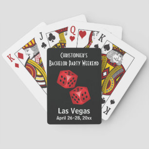 Las Vegas Glücksspiel-Junggesellenabschied-Trip-An Spielkarten