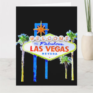 Las Vegas Glückwunsch Karte