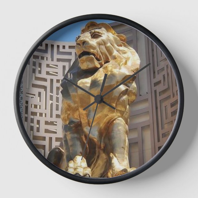 LAS VEGAS GOLD LION UHR (Vorderseite)