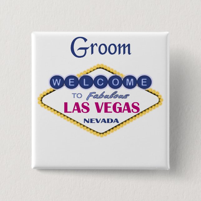 Las Vegas Groom Button (Vorderseite)