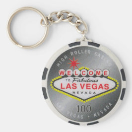 Las Vegas High Roller $100 Poker Chip Schlüsselanh Schlüsselanhänger