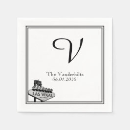 Las Vegas Hochzeit in Urlaubsort Napkin Serviette