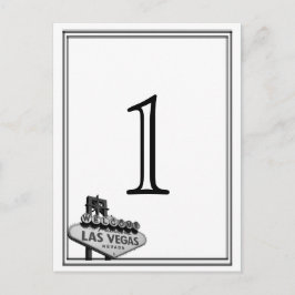 Las Vegas Hochzeit in Urlaubsort Tischnummer