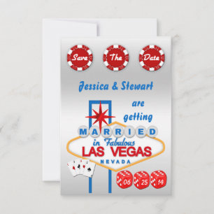 Las Vegas Hochzeit Terminankündigung Save The Date
