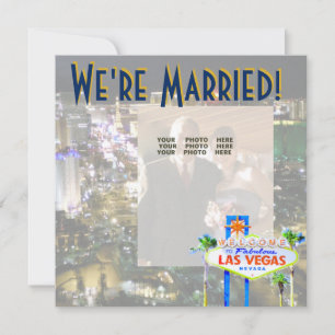 Las Vegas Hochzeiten Ankündigung Foto-Karte