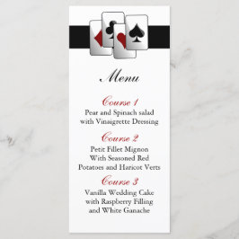 Las vegas Hochzeitskarte Menükarte