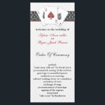 Las Vegas Hochzeitsprogramme Programm<br><div class="desc">Red Las Vegas Hochzeitsprogramme mit 3 Asse und einer Touch Damast .Matching Produkte auch erhältlich</div>