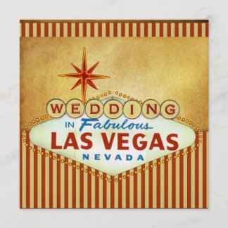 Las Vegas Hochzeitsvorlage Einladung