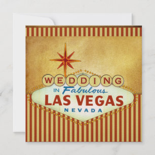 Las Vegas Hochzeitsvorlage Einladung