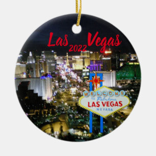 Las Vegas Holiday Rote Ornament