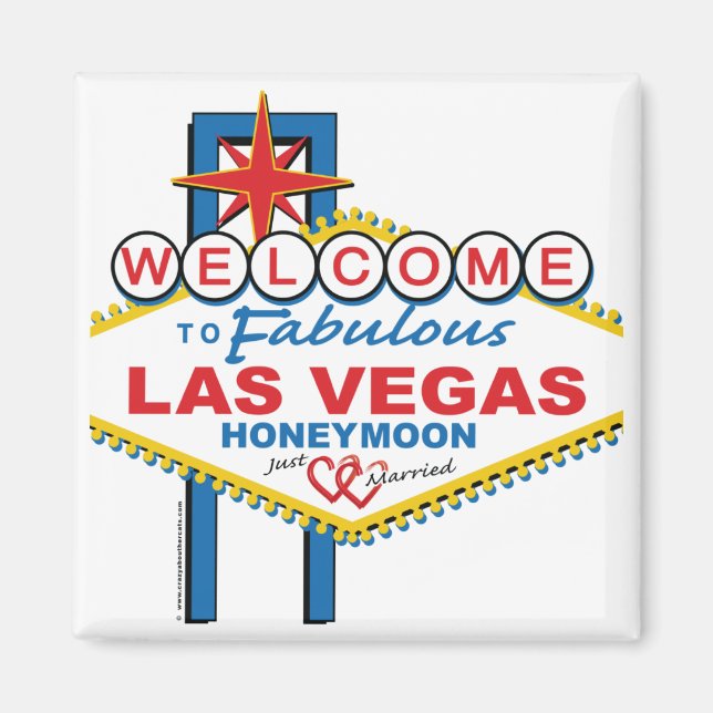 Las Vegas Honeymoon Magnet (Vorne)