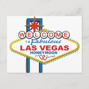 Las Vegas Honeymoon Postkarte