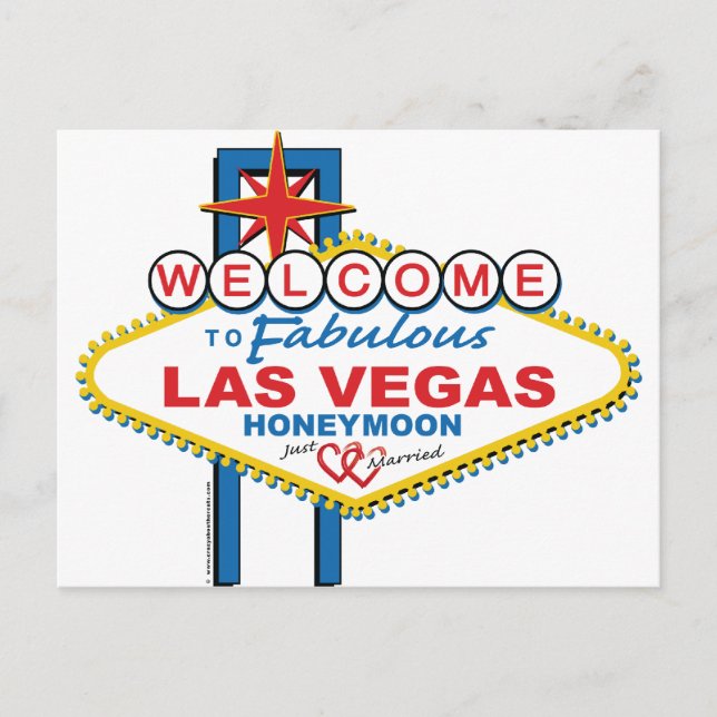 Las Vegas Honeymoon Postkarte (Vorderseite)