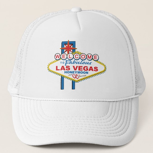 Las Vegas Honeymoon Truckerkappe (Vorderseite)