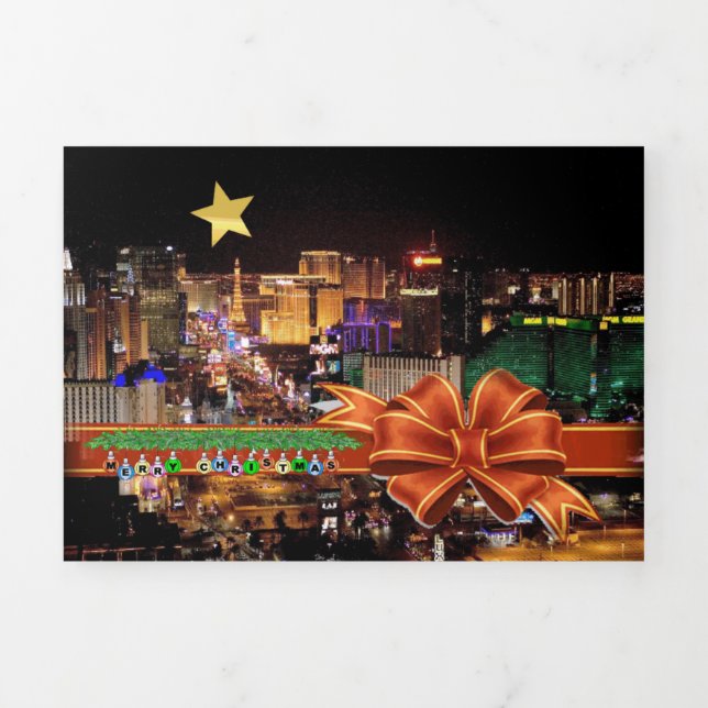 Las Vegas Hotel & Casino Trifold Letter Card Dreifach Gefaltete Urlaubskarte (Cover)
