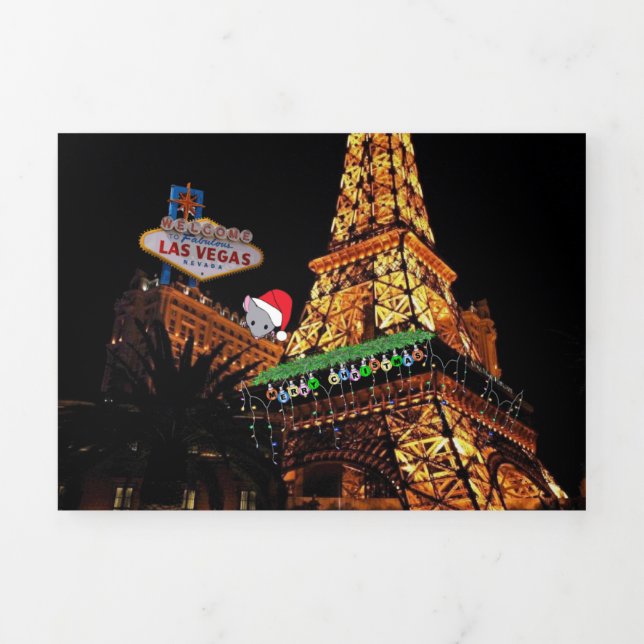 Las Vegas Hotel & Casino Trifold Letter Card Dreifach Gefaltete Urlaubskarte (Cover)
