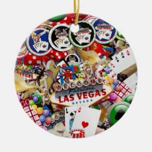 Las Vegas Icons Add-a-Foto Keramik Ornament
