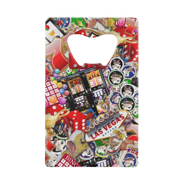 Las Vegas Icons - Gamblers Freude Geldbeutel Flaschenöffner (Vorderseite)