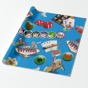 Las Vegas Icons - Gamblers Freude Geschenkpapier