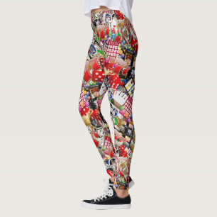 Las Vegas Icons ~ Gamblers Freude Leggings