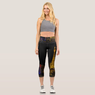 Las Vegas in der Nacht Capri Leggings