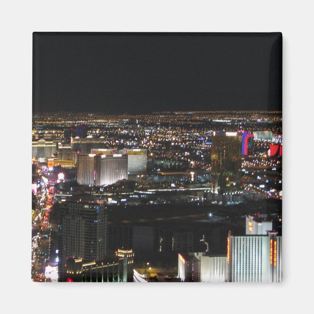 Las Vegas in der Nacht Magnet (Vorne)