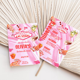 Las Vegas Junggeselinnen-Abschied Poker Itinerary Einladung