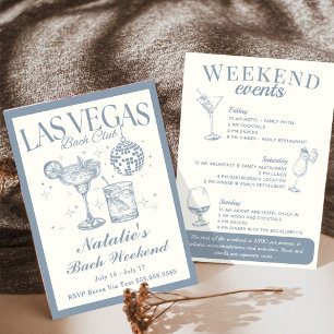 Las Vegas Junggesellinnenabschied Getränkeplan Einladung