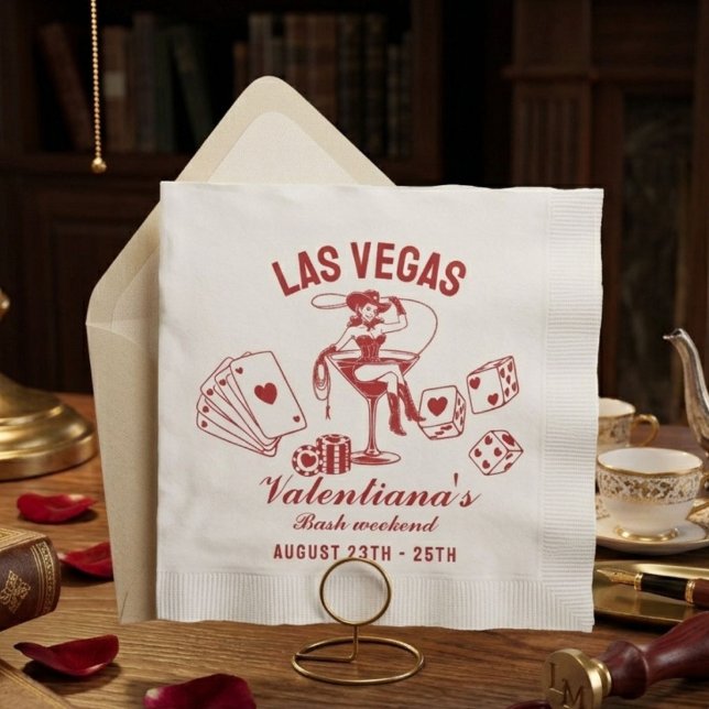 Las Vegas Junggesellinnenabschied Personalized Serviette (Von Creator hochgeladen)