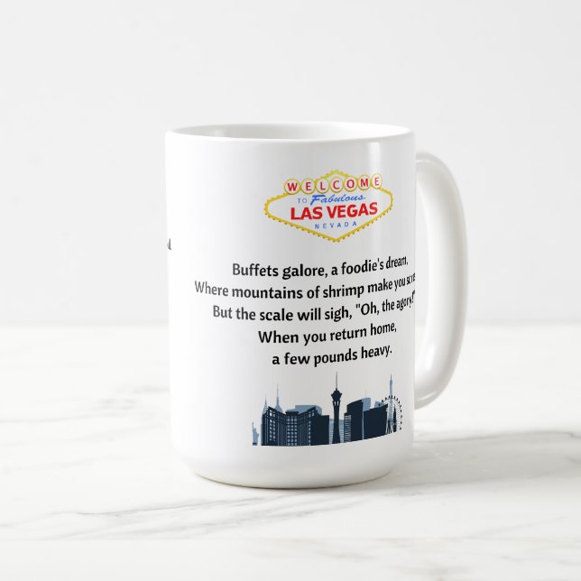 Las Vegas Kaffeetasse (VorderseiteRechts)