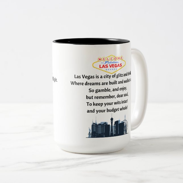 Las Vegas Kaffeetasse (VorderseiteRechts)