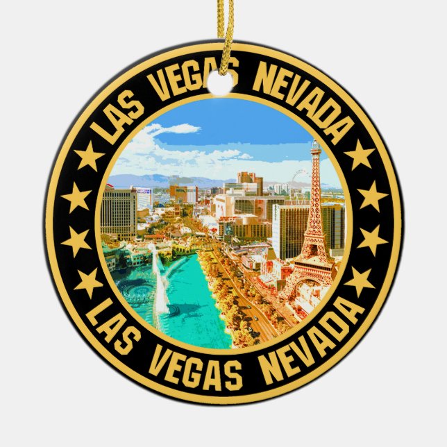 Las vegas keramik ornament (Vorne)