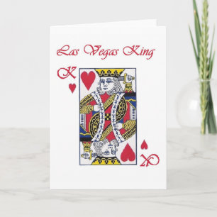 Las Vegas King of Hearts Card Karte