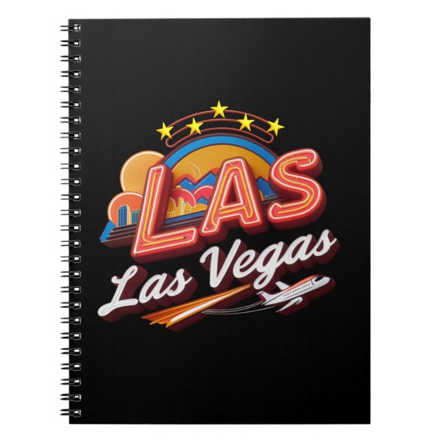 Las Vegas LAS Airport Code Notebook Notizblock (Vorderseite)