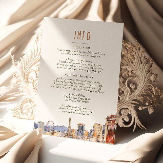 Las Vegas Liebe Wedding Info Info Card Einladung (Von Creator hochgeladen)