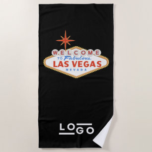 Las Vegas Logo Corporate Trade Show Pool Handtuch
