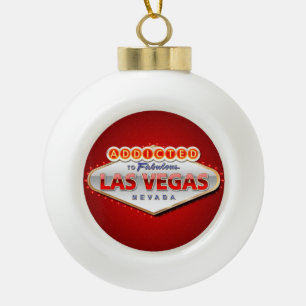Las Vegas, lustiger Willkommensschild Nanovolt Keramik Kugel-Ornament